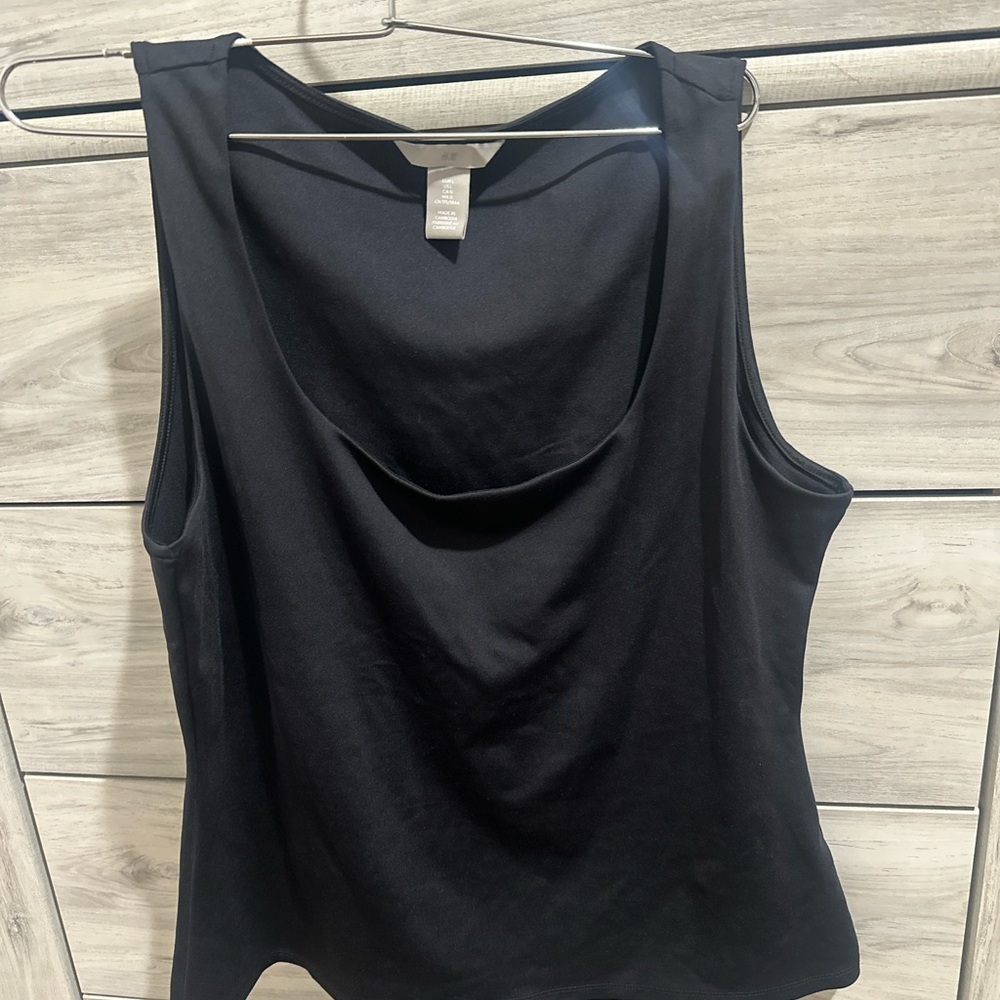 H&M  elegant work Classic Black Tank Top XL